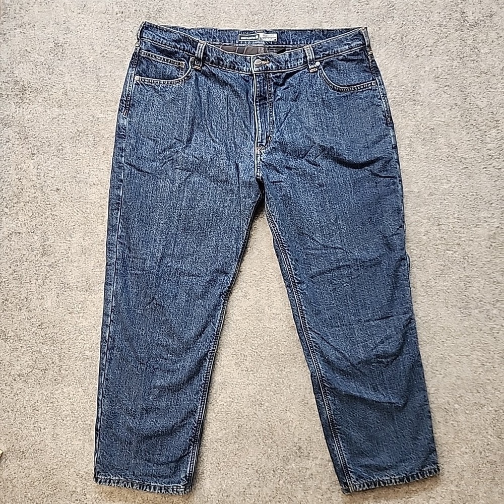Carhartt Relaxed Fit Flannel Lined‎ Jeans Mens 42x30 Darkstone Workwear NWT